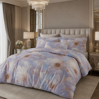 Tissu de literie en microfibre 100 % polyester léger, imprimé numérique 5D, design personnalisé OEM, 90 GSM, prix abordable, vente en gros