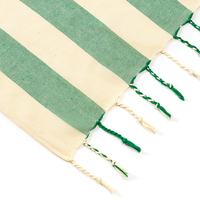 Quick Dry Antimicrobial Eco-Friendly Striped Cotton Turkish Towel Tassels Sand Free Logo Beach 100 Colors Wholesale Zhejiang