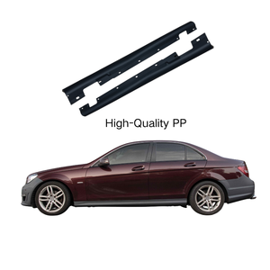 PHARRI Nuevo Kit de Carrocería para Automóvil, Moldura Lateral de Material PP, Faldones Laterales para Benz Clase C Sedán W204 2008-2010, Actualización 2011-2014 C63 AMG, 1 Año de Garantía - Product Image 1