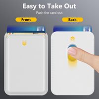 Portefeuille magnétique MagSafe en cuir pour cartes d'identité professionnelles, étui en tissu peluche suédé pour cartes de crédit pour iPhone 15/16/17 Pro