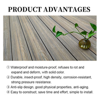 Planches de terrasse en bois-plastique de qualité professionnelle pour jardin, parc, terrasse, revêtement extérieur