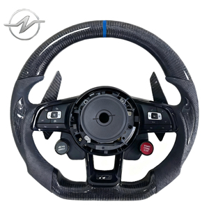 <span class=keywords><strong>Volante</strong></span> <span class=keywords><strong>deportivo</strong></span> de lujo de fibra de carbono de cuero completo de alta calidad para <span class=keywords><strong>VW</strong></span> Golf7 Golf6 GTI CC Polo - Product Image 1