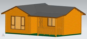 Salle de stockage extérieure britannique préfabriquée petite maison d'hôtes modulaire petite maison en bois préfabriquée familiale <span class=keywords><strong>sur</strong></span> roues - Product Image 3