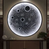 Lampe murale LED ronde en forme de lune, design moderne pour chambre à coucher, éclairage intérieur, décoration de la maison, lumière LED