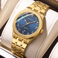 Montre-bracelet à quartz ultra-fine tendance avec chiffres arabes. Montre pour hommes d'affaires.
