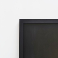 Pizarra pequeña magnética para restaurante, marco de madera, 30x40 cm, color negro
