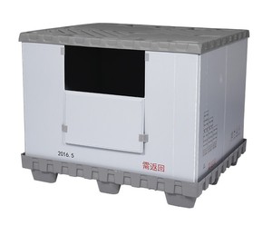 Customized Special Design Widely Used High Strength Grey Square Collapsible Plastic Pallet Box