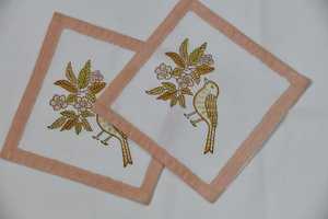 Excellent prix pour des serviettes en coton imprimées, serviettes indiennes imprimées à la main, serviettes de cocktail, serviettes de dîner, serviettes de table, utilisation quotidienne sans papier. - Product Image 2