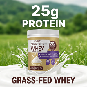 Proteína de Suero de Leche Natural con Sabor a Vainilla, 25 g de Proteína por Porción, con BCAA y Glutamina para la Recuperación Post-Entrenamiento, Suplemento <span class=keywords><strong>Sin</strong></span> Azúcar - Product Image 1