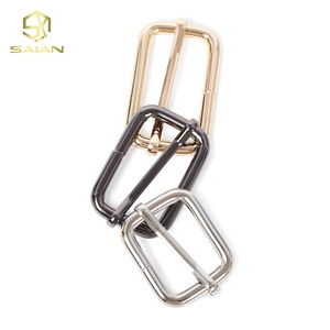 Bolso de cuero Mochila Zapato Correa Cinturón <span class=keywords><strong>Web</strong></span> Ajuste Rodillo Metal Pin Hebilla Broche Rectángulo Anillo cuadrado - Product Image 3