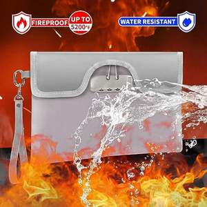 CUSTOM 8-Layer Fireproof Zippered Organizer Water- Fire-Resistant Document Bag for Cash Passports Certificates-Filing Product - Product Image 4