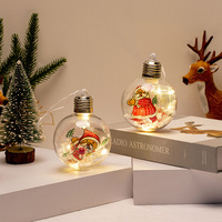 DREA 2026 Nouvelles décorations de Noël en plastique transparent, boules de Noël avec lumières