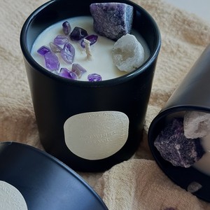 AIKUN Huaming estrella de lujo 12 Constelaciones hecho a mano algodón mecha espíritu cristal cera de soja perfumada signo del zodiaco vela - Product Image 5