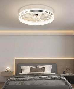 Ventilateur de plafond intelligent avec minuterie - 7 pales, montage encastré, LED à trois couleurs à intensité variable, silencieux, 6 vitesses, commande par application et télécommande - Product Image 5