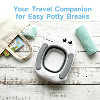 Siège de toilette portable en plastique pour bébés, pot de voyage pliable d'urgence pour voiture, commode pour enfants