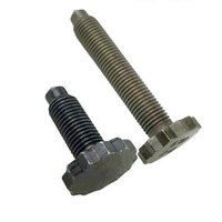 Vis à tête hexagonale à 12 points en acier allié haute résistance M4 M5, oxyde de fer noir, ASTM A325 A307 GR2 GR5 ASTM 193 B7, avec écrou DIN934