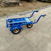 Chariot de transport électrique agricole à trois roues pour usage domestique, agricole, en verger et sur les pentes