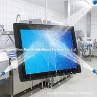 Écran large de 727 pouces, compatible avec une large gamme de températures, tactile, mural, Android, contrôle industriel, tableau de bord SOP, MES tout-en-un