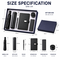 Articles cadeaux de luxe promotionnels, carnet personnalisé, ensemble cadeau de bureau, agenda avec câble de charge et stylo