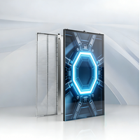 Écran LED transparent d'intérieur P3.9-7.8, panneau de fenêtre en verre à 80 % de transparence pour vitrine de magasin, salle d'exposition