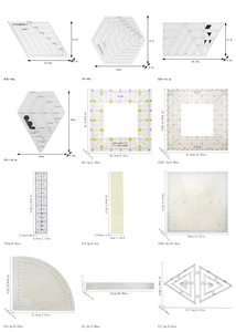Acrylique Patchwork Règle Coupe Tissu Outils Vêtements Debout Décision Jauge <span class=keywords><strong>Couture</strong></span> Résistance Règle Densité Spin Ruban À Mesurer - Product Image 4