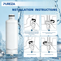Filtro de Agua Certificado NSF42 PUREZA para Refrigerador, Filtros Domésticos para SAM- SUNG HAF-QIN/EXP DA97-17376B DA97-08006C