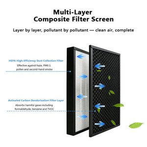 Filtre de remplacement pour purificateur d'air H13 à charbon actif véritable OEM/ODM, élimination multiple des odeurs, personnalisable – Offre Spéciale - Product Image 2