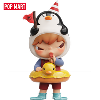 2026 Original POPMART Hirono Penguin Lifeguard Series Figurine Anime en PVC et Vinyle Boîte Mystère Jouet Tendance Décoratif Cadeau