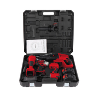 Jeu d'outils électriques sans fil 4 en 1 Batterie Li-ion sans balais 21V Perceuse sans fil Marteau Clé Perceuse à percussion Ensemble d'outils électriques