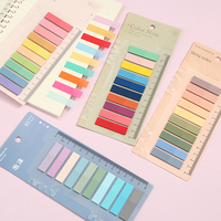 Blocs-notes autocollants promotionnels HD Index Sticker Memo Pads, style Morandi, papeterie pour offrir en cadeau