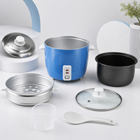 Cuisinière à riz électrique multifonction en acier inoxydable de 0,6 L à 2,8 L avec contrôle mécanique du minuterie pour une cuisson rapide, utilisation domestique portable