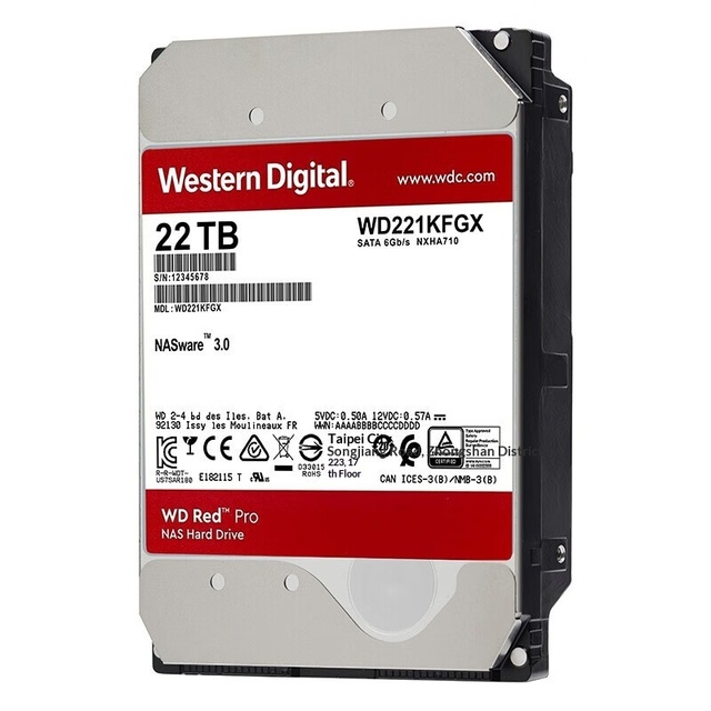 For WD221KFGX Red Disk Pro 22TB Internal SATA New Enterprise NAS Hard Drive Cmr