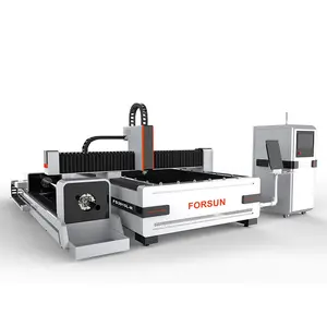 Espessura de corte acessível forsun, máquina de corte a laser de fibra 25mm10mm para espessura de folha de ferro