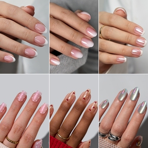 Ongles artificiels en gel souple faits à la main, design français, 30 pièces, carrés, couvrance totale, réutilisables avec colle, haute qualité, vente en gros - Product Image 3