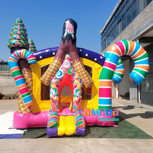 Château gonflable pour enfants, thème princesse <span class=keywords><strong>rose</strong></span> pastel, ballons, pour anniversaire de filles - Product Image 5