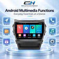 Adapté pour IX45 Santa Fe 2013-2017 Autoradio multimédia 9 pouces tactile sans fil Carplay Android Auto GPS WIFI Bluetooth DSP