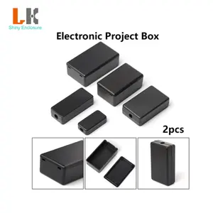 Electronic Supplies Black Diy Housing Instrument Case ABS Plastic Project Box Electronic Instrument Enclosures