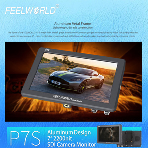 Monitor de Cámara FEELWORLD P7S con Soporte 3D LUT, Aluminio de Aviación Resistente, Pedidos al por Mayor para Empresas de Alquiler, Firmware Personalizado - Product Image 5