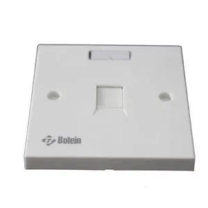 Jaringan RJ45 port tunggal/ganda pelat wajah jaringan dinding faceplate RJ45 Keystone Jack Modular Panel soket