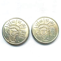 Jetons en métal argenté gravés à bas prix pour lave-auto et machine à laver les pièces de monnaie (110/220V)
