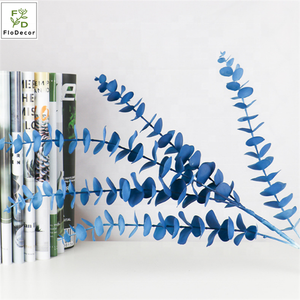 סיטונאי מלאכותי אקליפטוס נובע ירק ורוד זהב כחול עלים צבעוני פלסטיק עלווה עבור מסיבת חתונת קישוט - Product Image 5