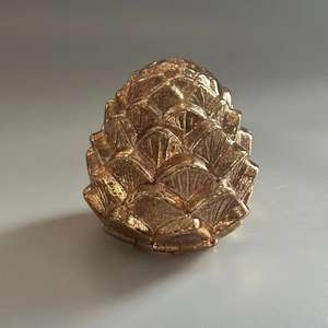 Lüks büyük el üflemeli altın gümüş cam şeffaf suni çam kozalağı noel dekorasyon yeni yıl partisi tatil ev dekorasyon - Product Image 3