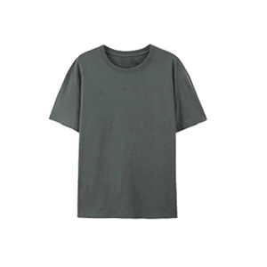 T-shirts pour hommes en coton pur 180G en gros, T-shirts amples à manches courtes en coton peigné grandes tailles avec différents styles - Product Image 1