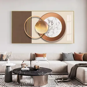 Abstrato geométrico de luxo, posteres de parede, impressão, moderno, minimalista, telas, decoração de parede, para sala de estar