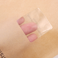 Sacs d'emballage en papier kraft avec fermeture éclair, fenêtre transparente en plastique et poignée, pour snacks et aliments, scellés sur 3 côtés, pour supermarchés en chaîne - Vente en gros
