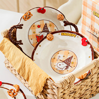 Ensemble de vaisselle en céramique Snoopys Magic Kitchen Series - Bols, assiettes, tasses, cuillères, vaisselle de dessin animé