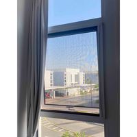 Moustiquaire pliante pour fenêtre, en aluminium, rétractable, pour extérieur, protection contre les insectes et les mouches, vente chaude