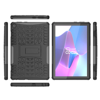 Casing pelindung hibrida bumper TPU untuk Lenovo M10 3rd Gen 10.1 inci TB-328FU/TB-328XU casing Tablet dengan dudukan di belakang