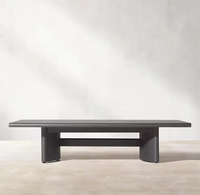 Ensemble de canapés de jardin Foshan en aluminium, mobilier d'extérieur moderne en rotin avec dossier en panneaux de canne, pour patio et salon