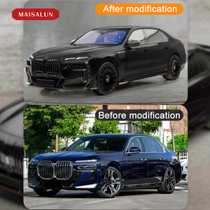 Kit carrosserie en fibre de carbone 2023 + <span class=keywords><strong>7</strong></span> série <span class=keywords><strong>G70</strong></span> pour BMW avec mise à niveau lèvre avant diffuseur arrière jupes latérales Spoiler Bodykit - Product Image 2